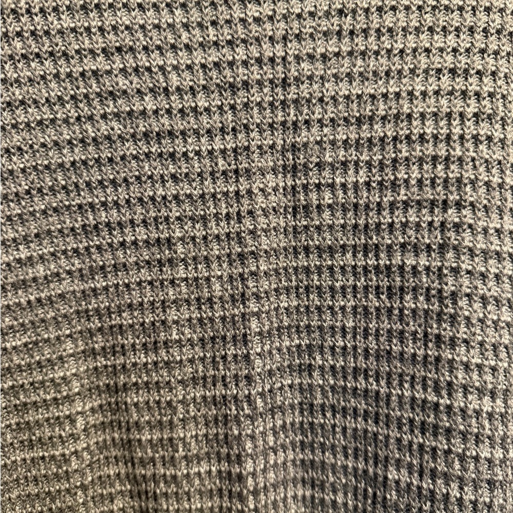 Eileen Fisher Cotton Blend Gray Open Cardigan Sweater Tunic Waffle Knit 3X - Picture 5 of 5